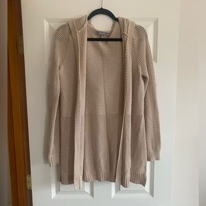 Oversized cardigan with hood